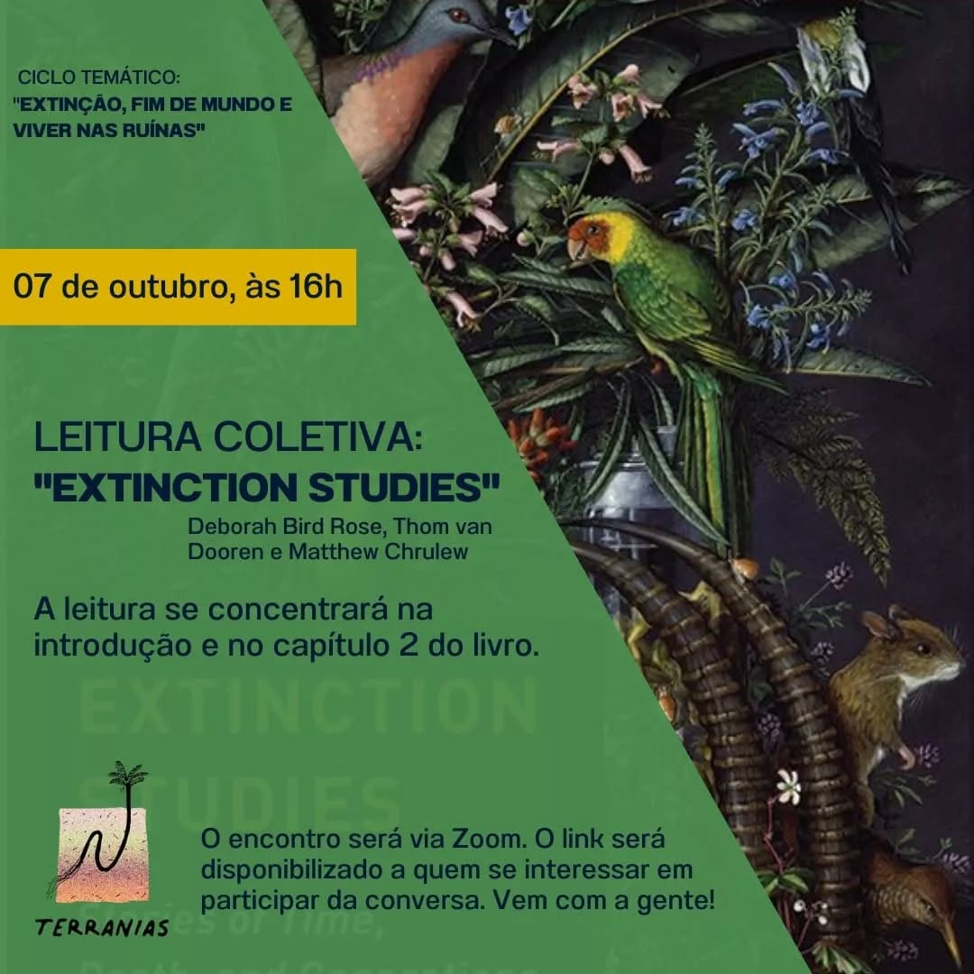 Grupo de Leitura  — coletânea Extinction Studies