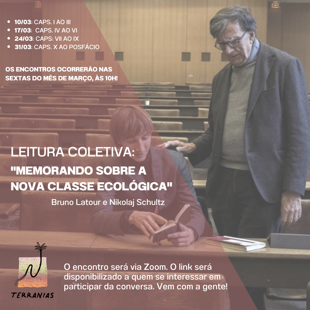 Grupo de Leitura — Memorando sobre a nova classe ecológica, de Bruno Latour
