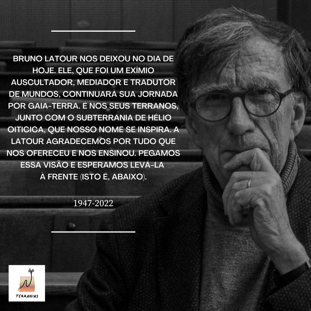 Nota sobre a partida de Bruno Latour