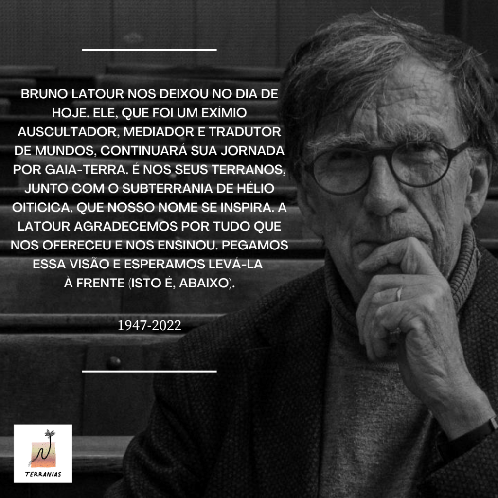 Nota sobre a partida de Bruno&nbsp;Latour