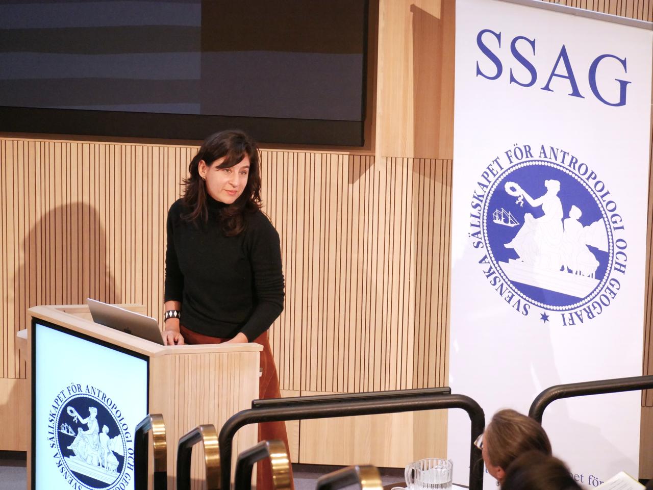 Alyne Costa na premiação SSAG — Estolcomo, 2025