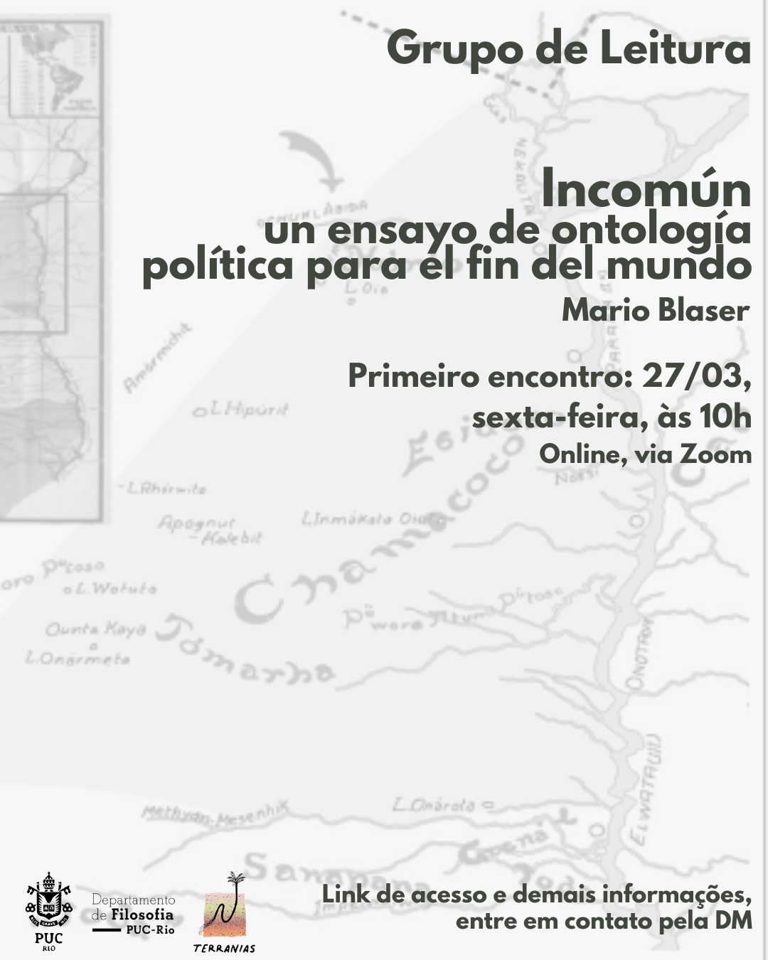 Grupo de leitura — Incomún: un ensayo de ontologia política para el fin del mundo, de Mario Blaser